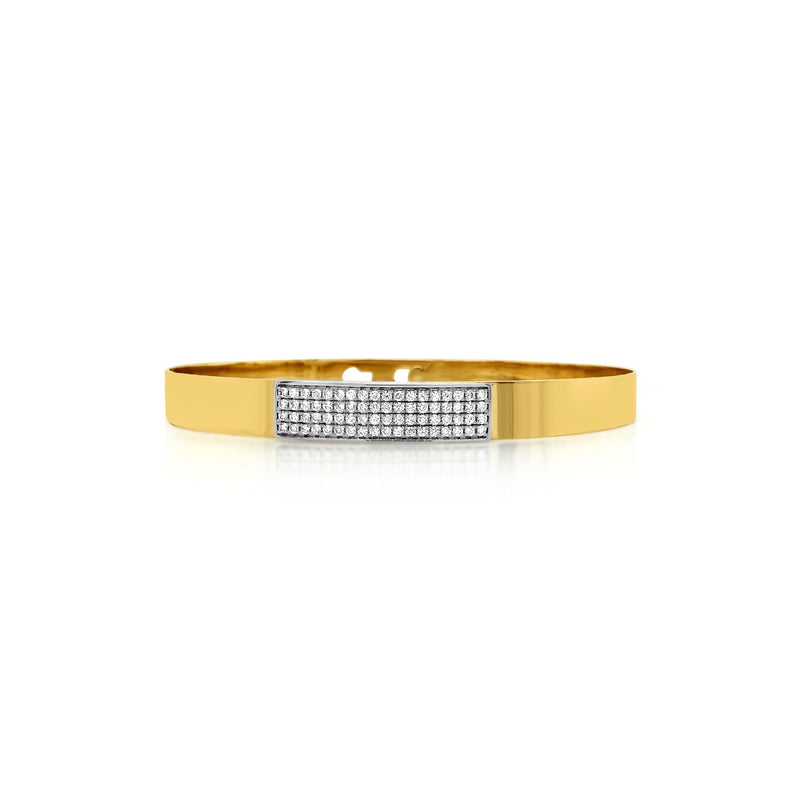 Gabriela Bangle with Diamond pavé bar