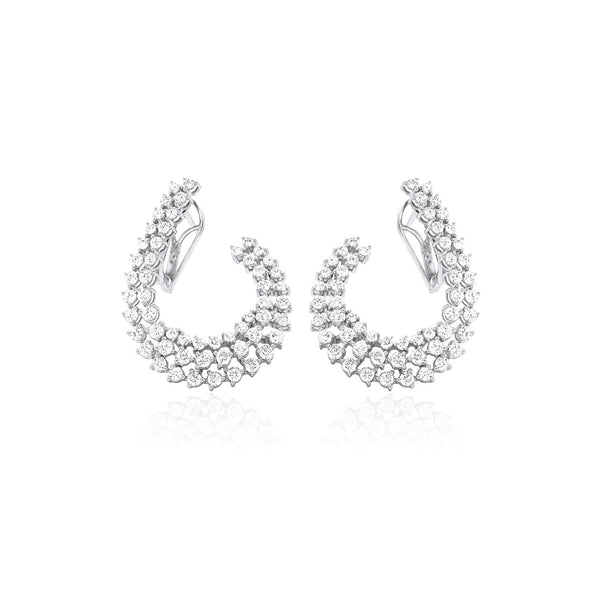 Important Diamond Inside Out Earrings - Brilat