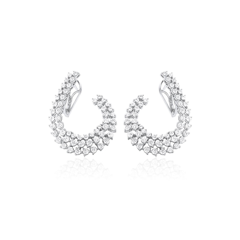 Important Diamond Inside Out Earrings - Brilat
