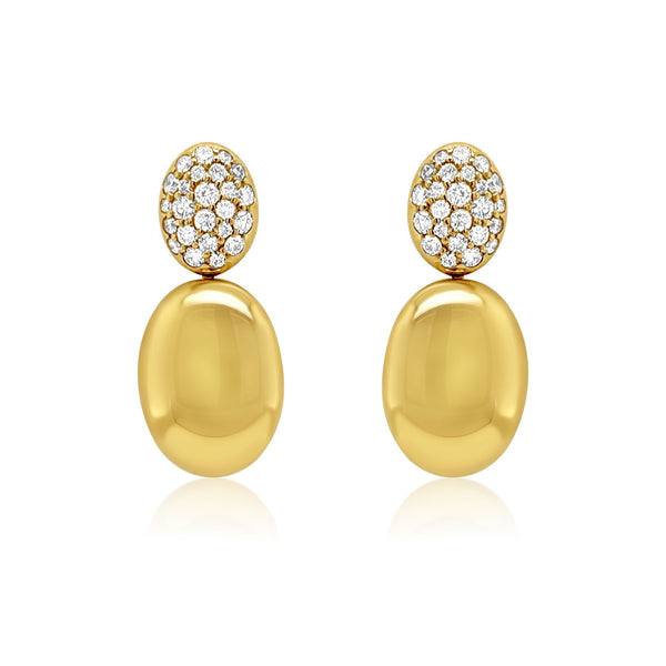 Gold Nugget Earrings - Brilat