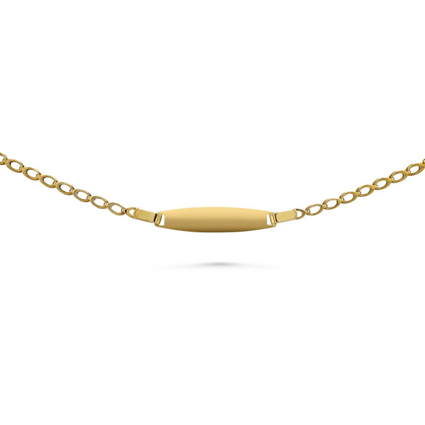 nameplate gold bracelet