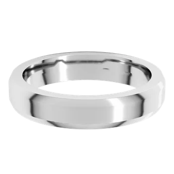 Edge Platinum Wedding Band