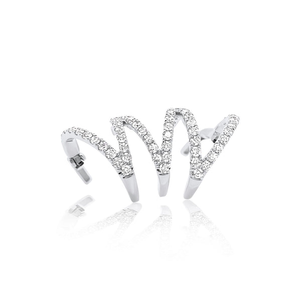 Zigzag Diamond Ear Cuff