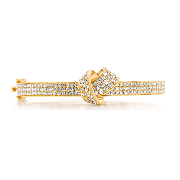 Full Diamond Knot bangle - Brilat