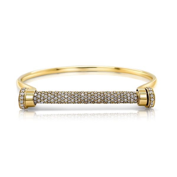 The Torque Bangle in Full Diamonds