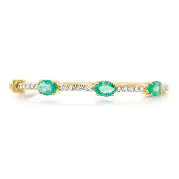 Emerald Georgette Bangle