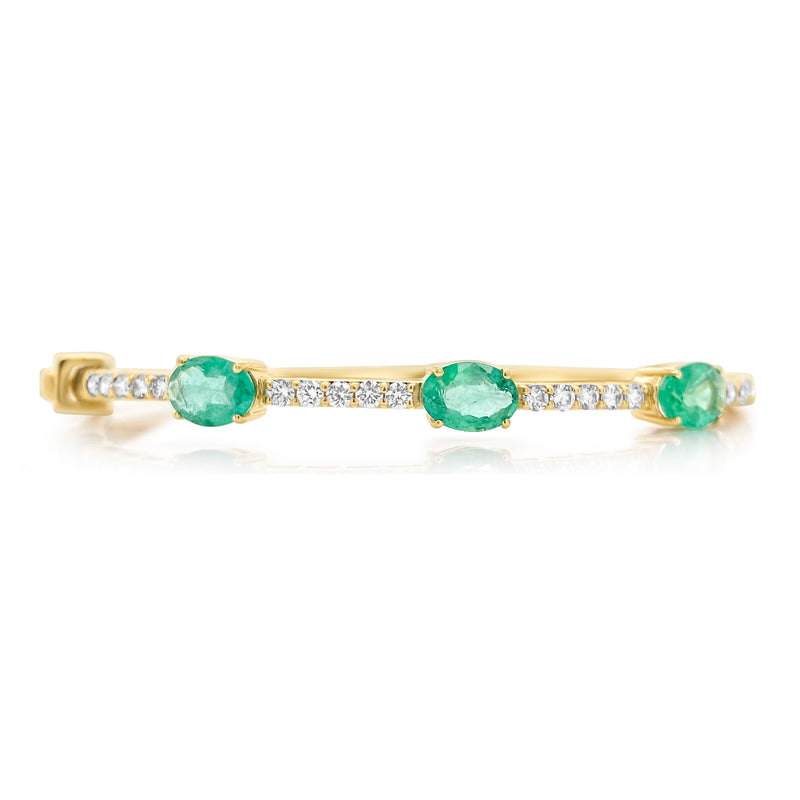 Emerald Georgette Bangle