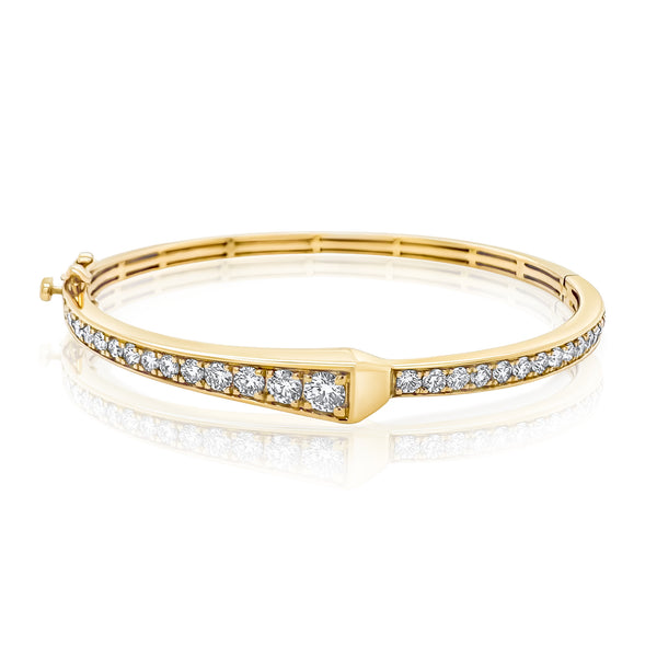 The Gabriella Bangle in Full Diamonds