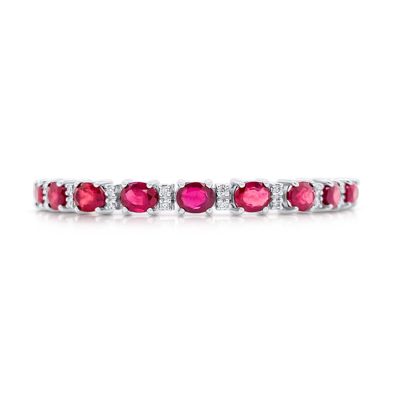 Classic Ruby Chain Bracelet - Brilat
