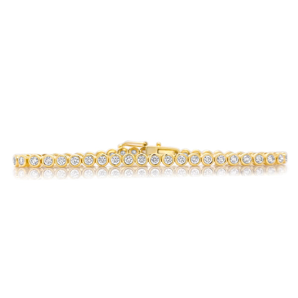 Petite Bezel Set Tennis bracelet