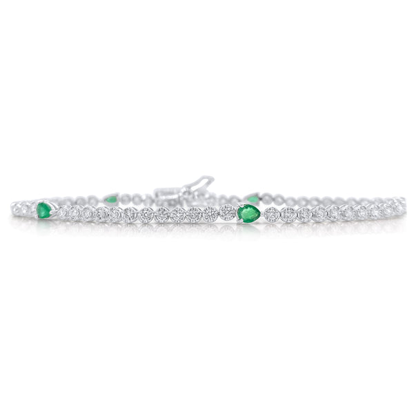 Lyrica Emerald & Diamond Bracelet