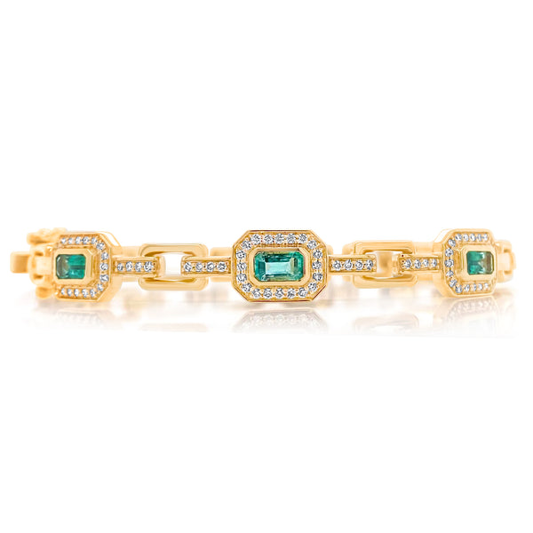 Link Emerald Bangle