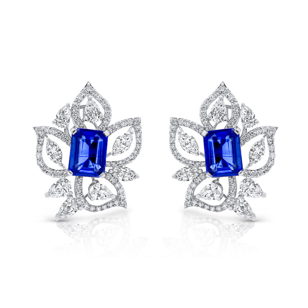 Diamond Magnolia Earrings