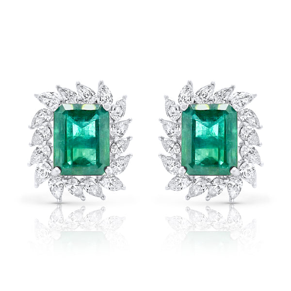Classic Regency Emerald Earrings