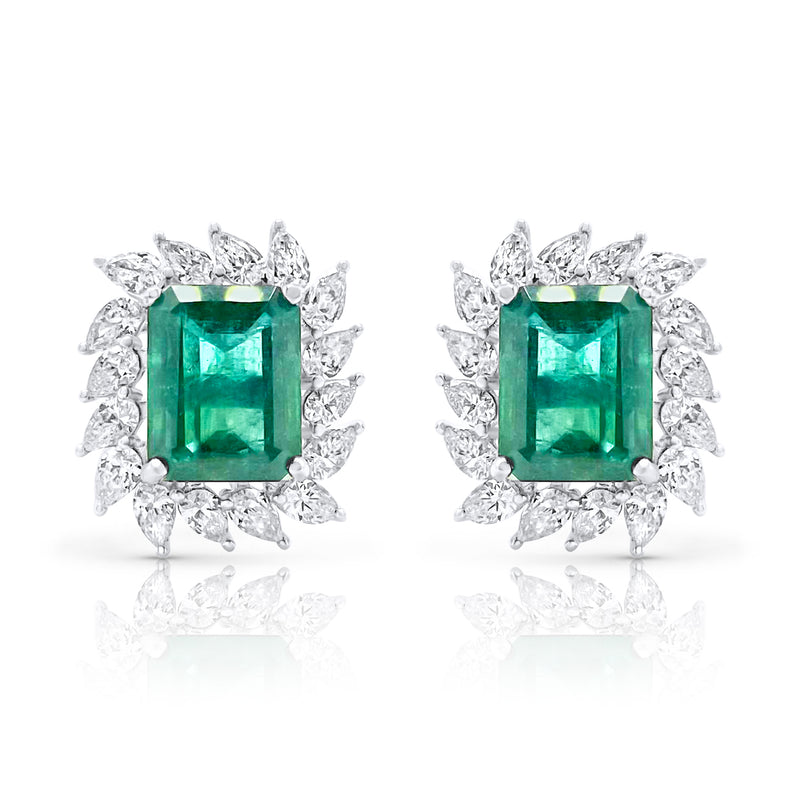 Classic Regency Emerald Earrings