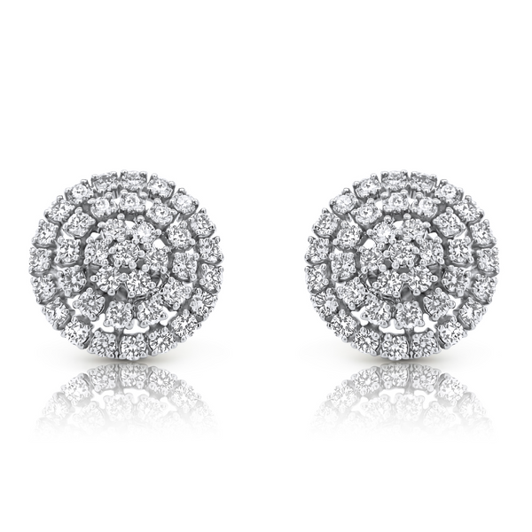 The Emma Earrings in White Gold
