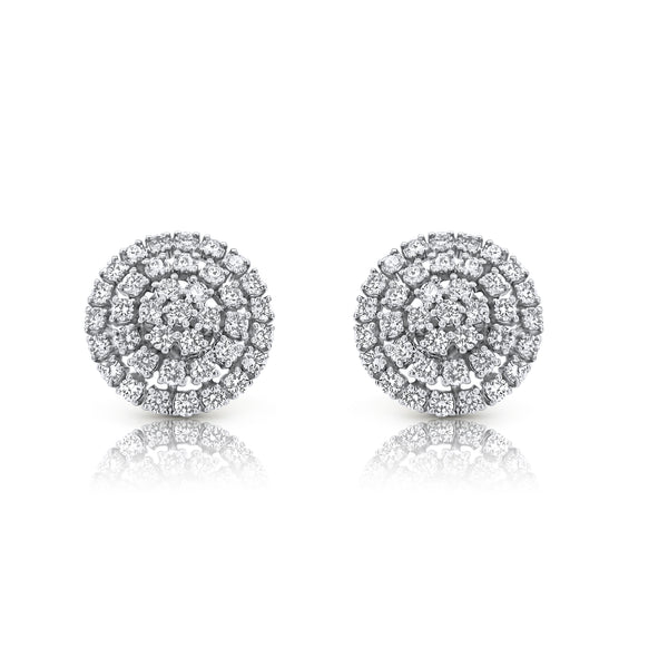 The Emma Earrings in White Gold