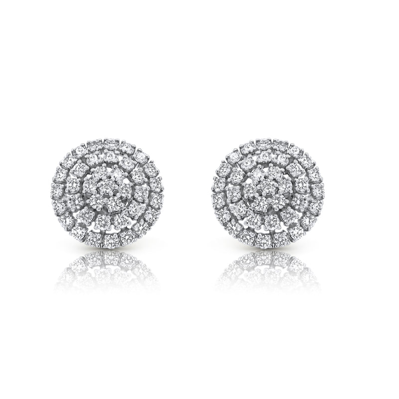 The Emma Earrings in White Gold