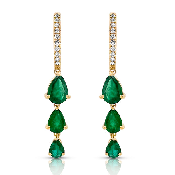 Emerald Drop Earrings