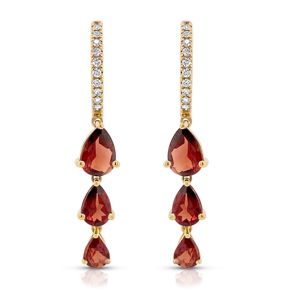 Ruby Drop Earrings