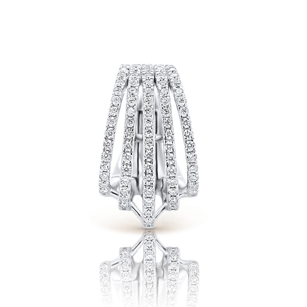 Cage White Gold & Diamond Ear Cuff