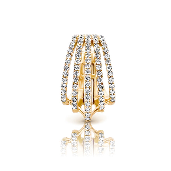 Cage Gold & Diamond Ear Cuff