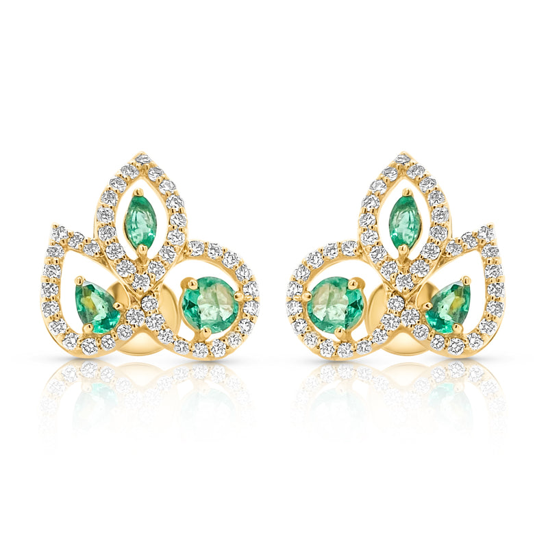 Emerald Maple Earrings - Brilat