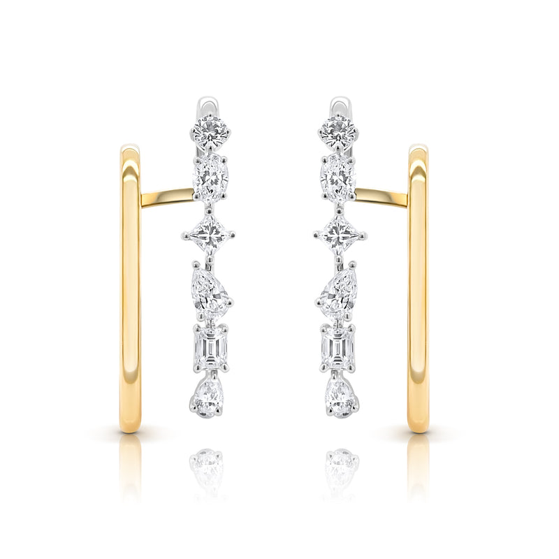 Linear Diamond Gold Bar