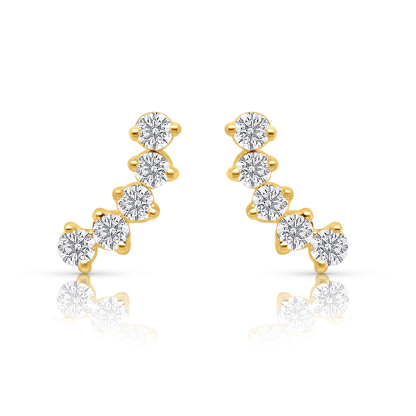 Diamond Climber Earrings