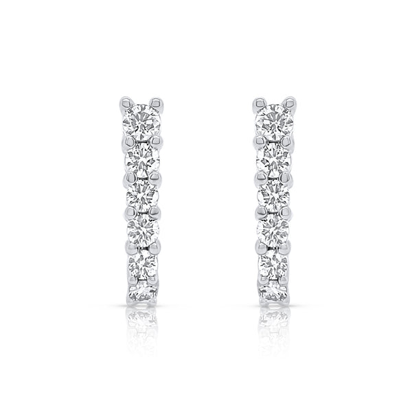 The graduated huggie earrings - Brilat