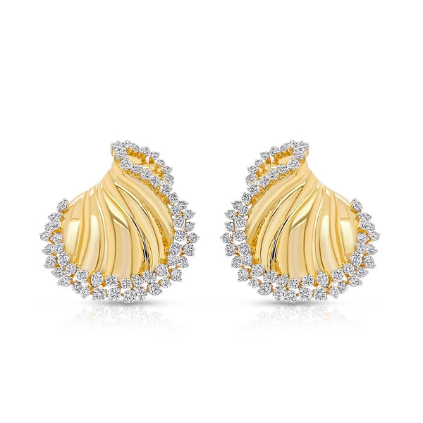 Yellow Gold Joelle Earrings - Brilat