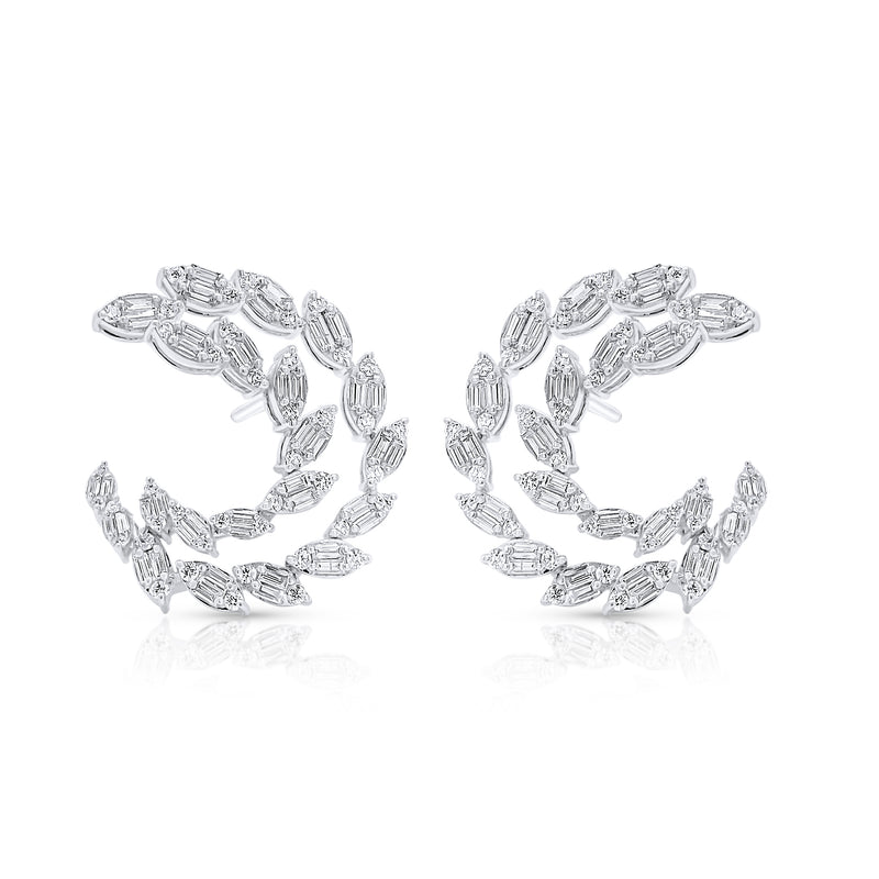 Double Loop Inside out earrings - Brilat