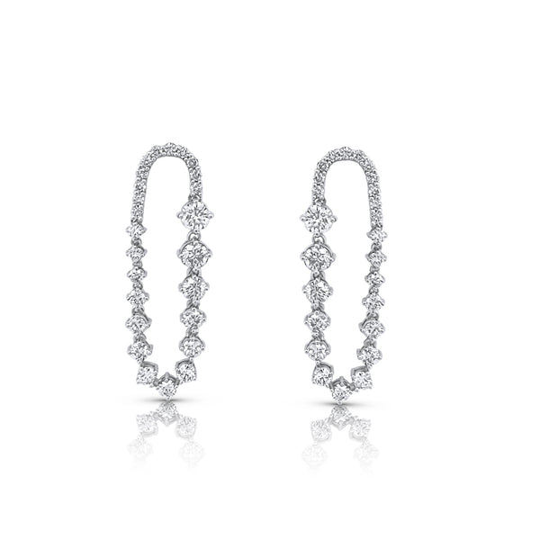 Diamond Infinity Earrings