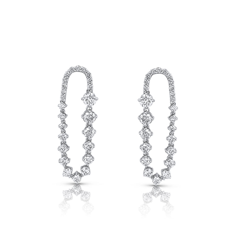 Diamond Infinity Earrings