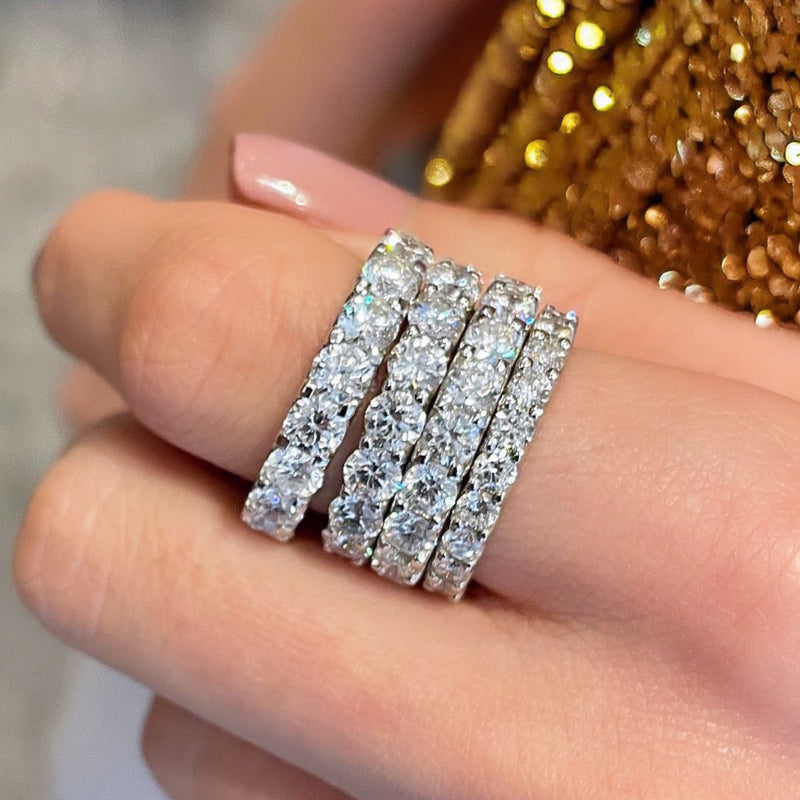 Classic White Diamond Eternity Bands