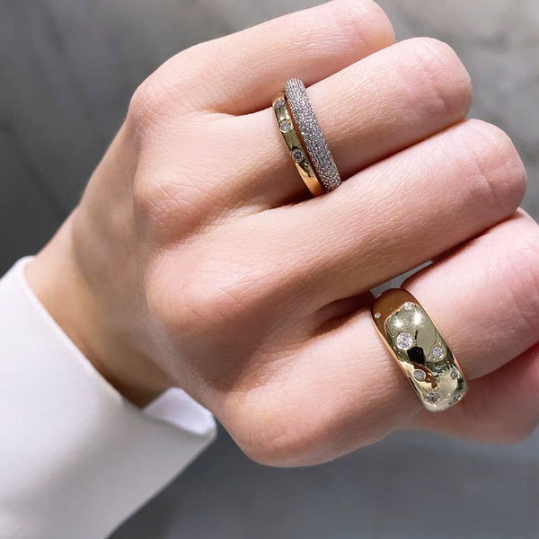 Petite Diamond Stack Ring