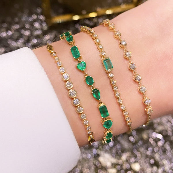 Yellow Gold Diamond Chain Bracelet