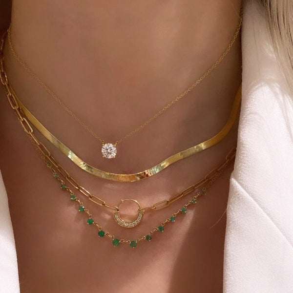 Lock Paperclip Necklace