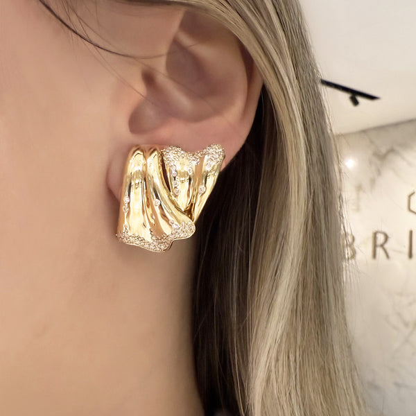 Gold Swag Earrings