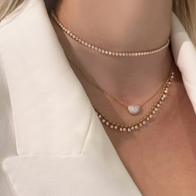 Classic Diamond Choker Necklace - Brilat