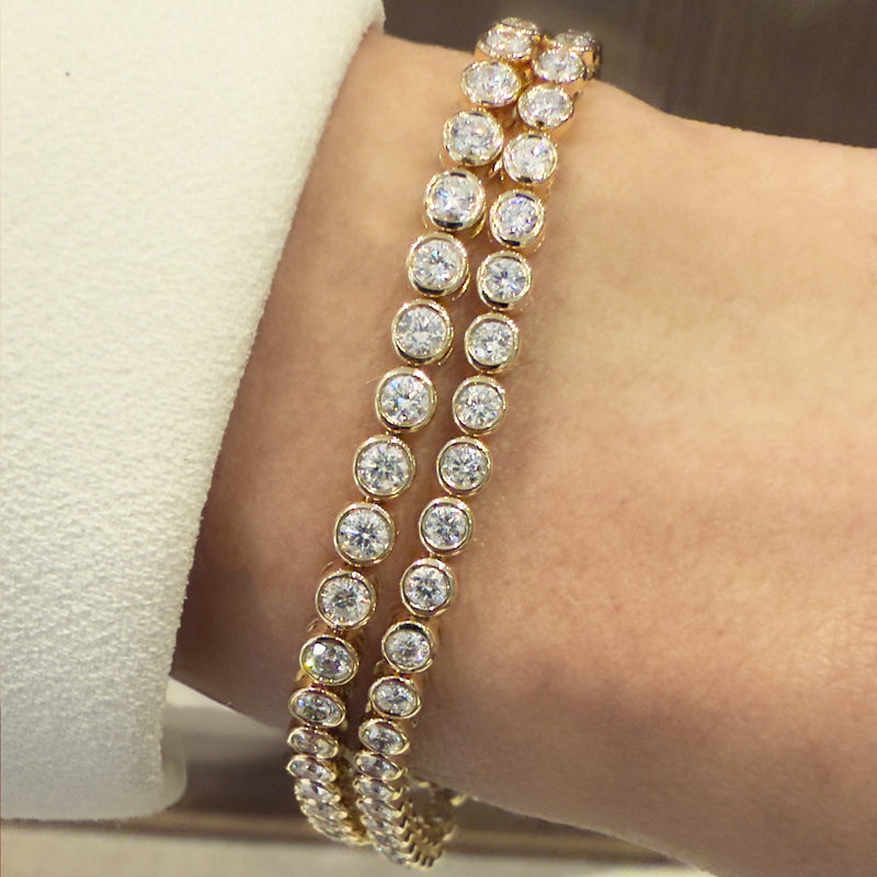 Petite Bezel Set Tennis bracelet