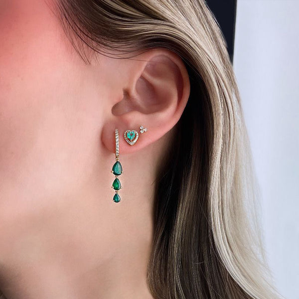 Emerald Drop Earrings