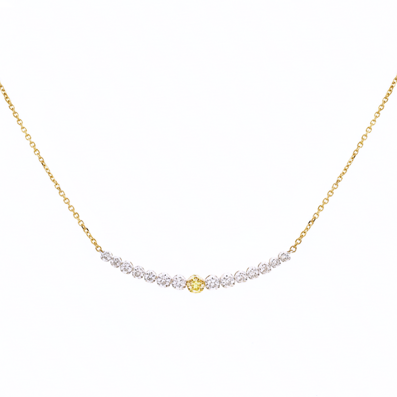 Yellow Diamond Spotlight Necklace