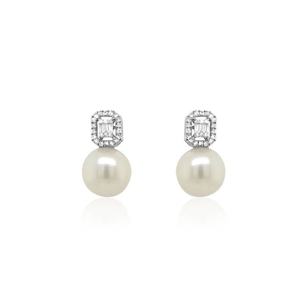 Diamond & Pearl Classic Earrings