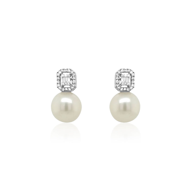 Diamond & Pearl Classic Earrings