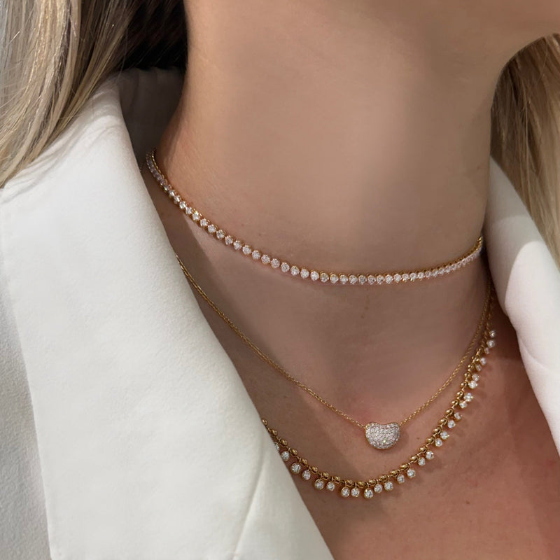 Buoyant Diamond Gold Necklace