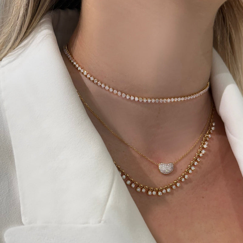 Diamond Pebble Necklace