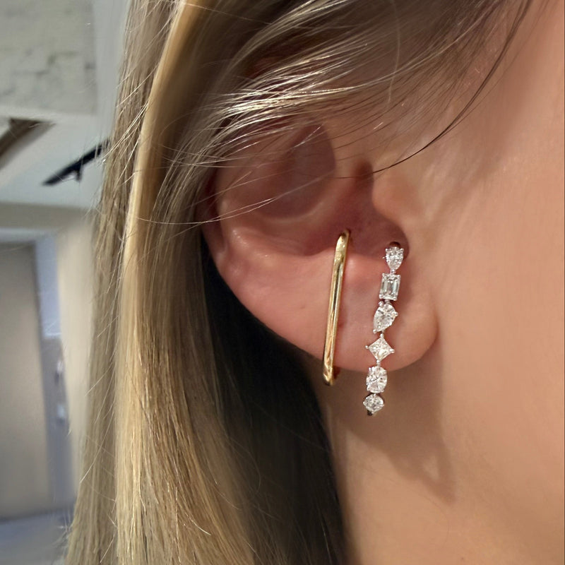 Linear Diamond Gold Bar