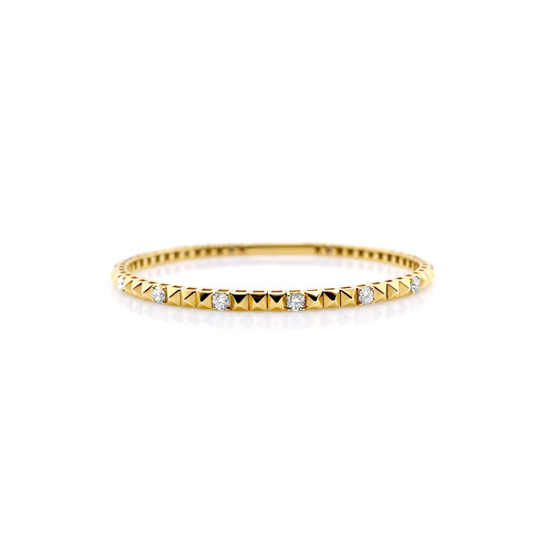 Gold Cubic Flex Bangle