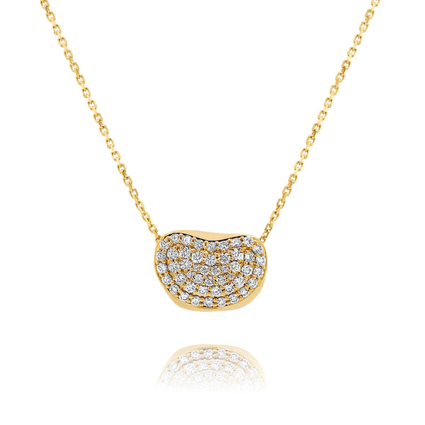 Diamond Pebble Necklace - Brilat